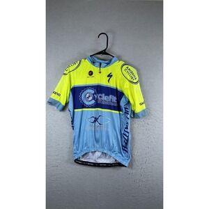 Pactimo Specialized CycleFit Cycling Jersey Mens Large Yellow‎ Full Zip